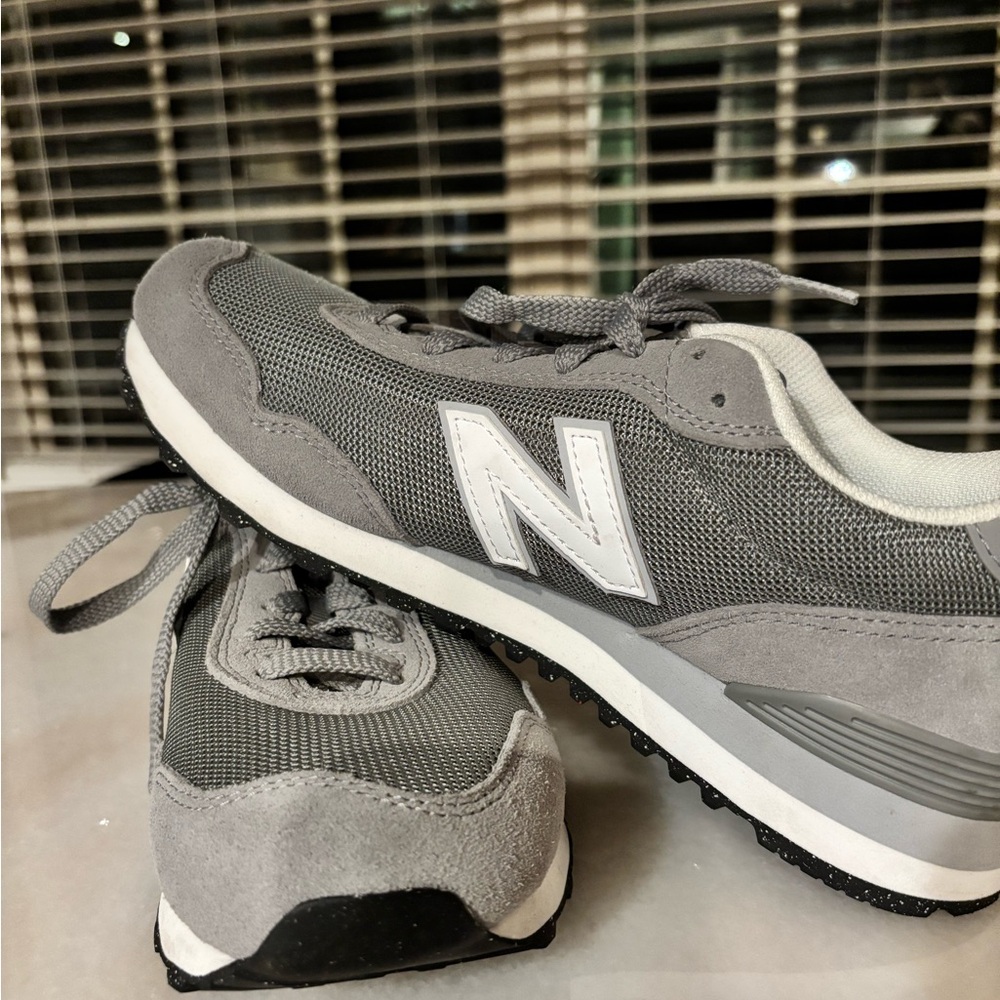 New Balance Gray and White Athletic Shoes